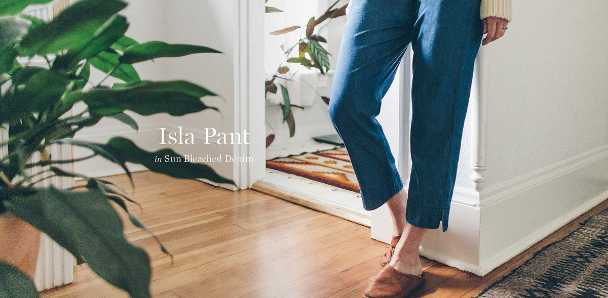 The Isla Pant in Sun Bleached Denim