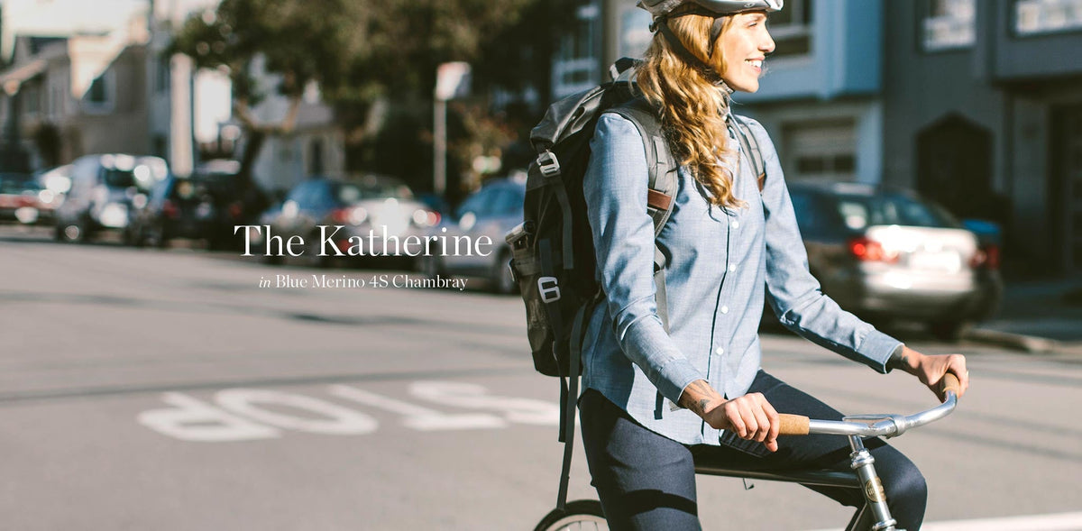 The Katherine in Blue Merino 4S Chambray