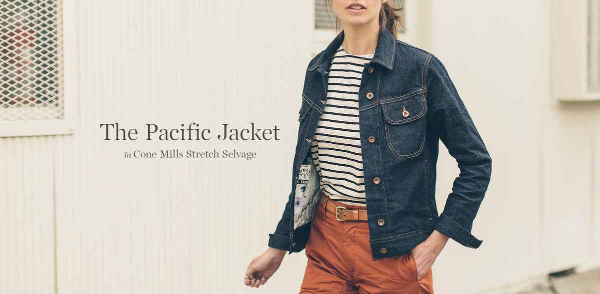 The Pacific Jacket in Cone Mills Stretch Selvage