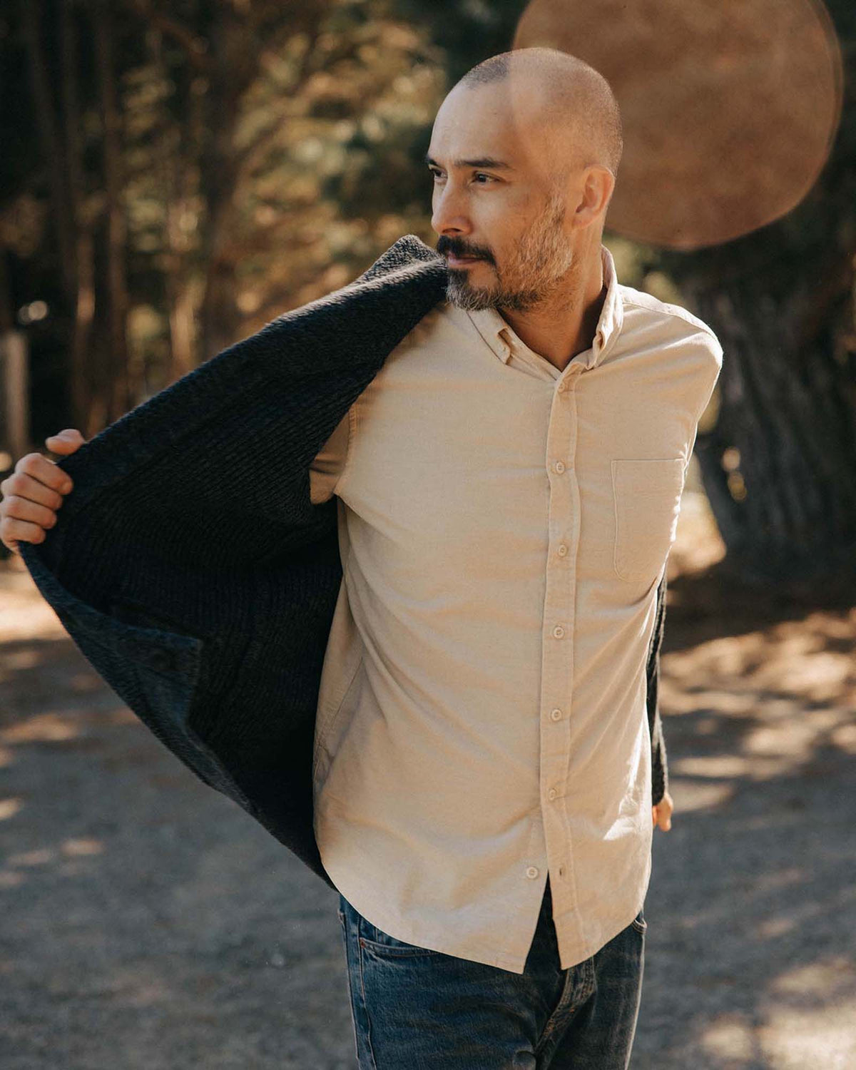 The Jack in Heather Oat Pincord