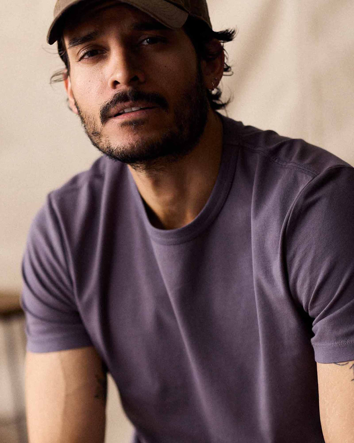 The Organic Cotton Tee in Dried Plum