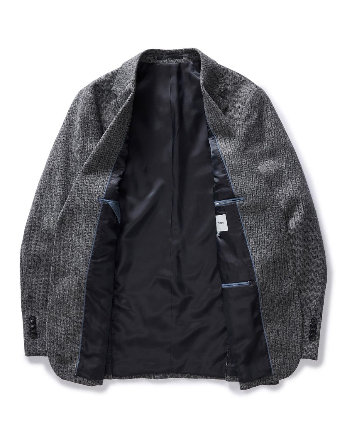 The Stevens Sportcoat in Slate Herringbone Wool