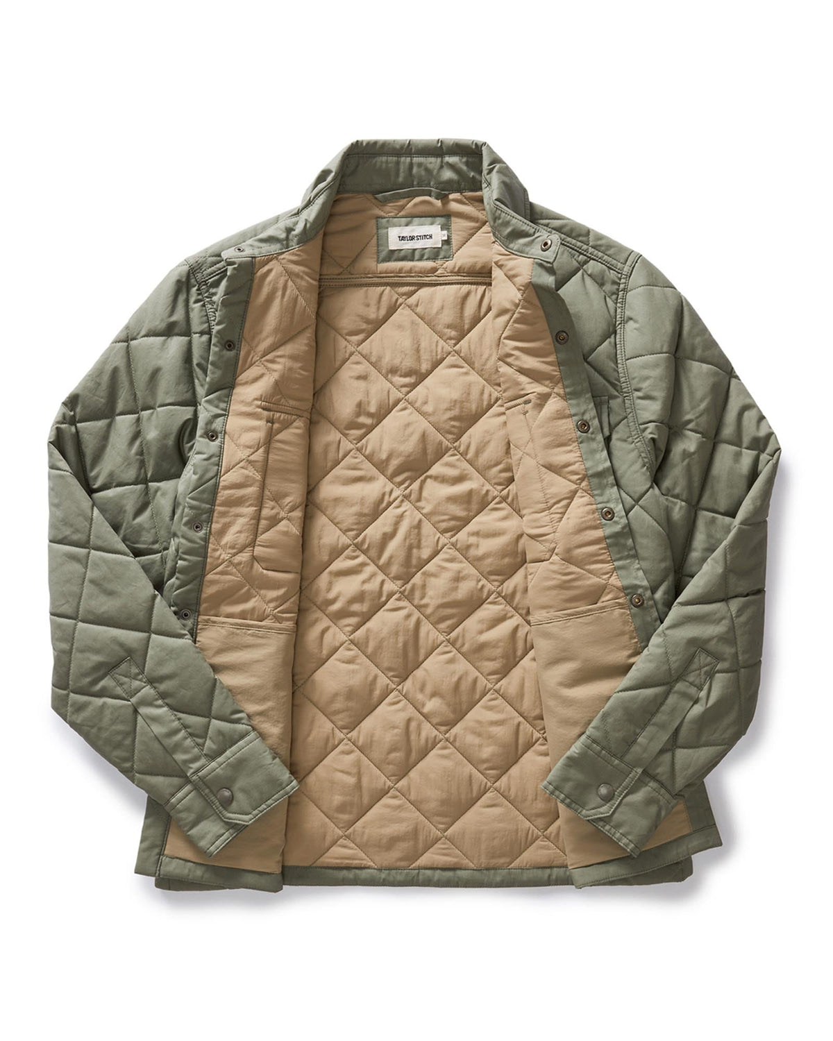 The Miller Shirt Jacket in Smoked Olive Dry Wax