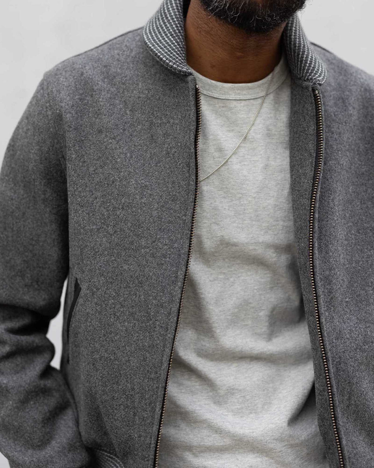 The Golden Bear Bomber in Heather Graphite