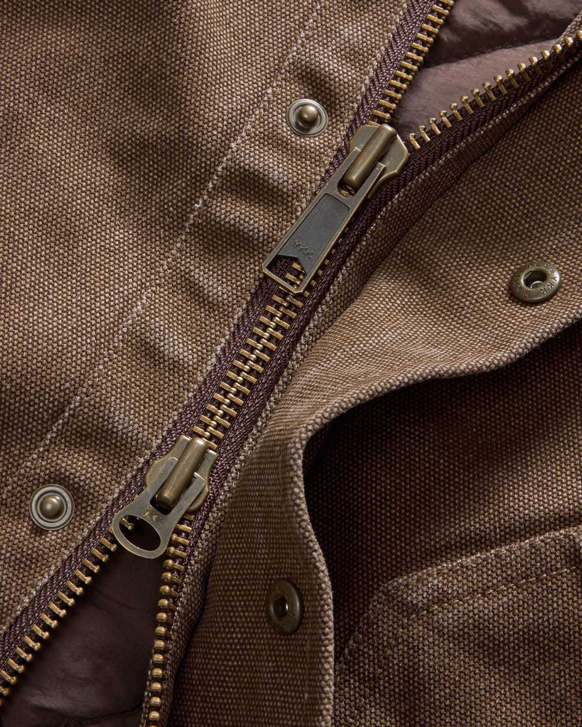 The Workhorse Hoodie in Aged Penny Chipped Canvas
