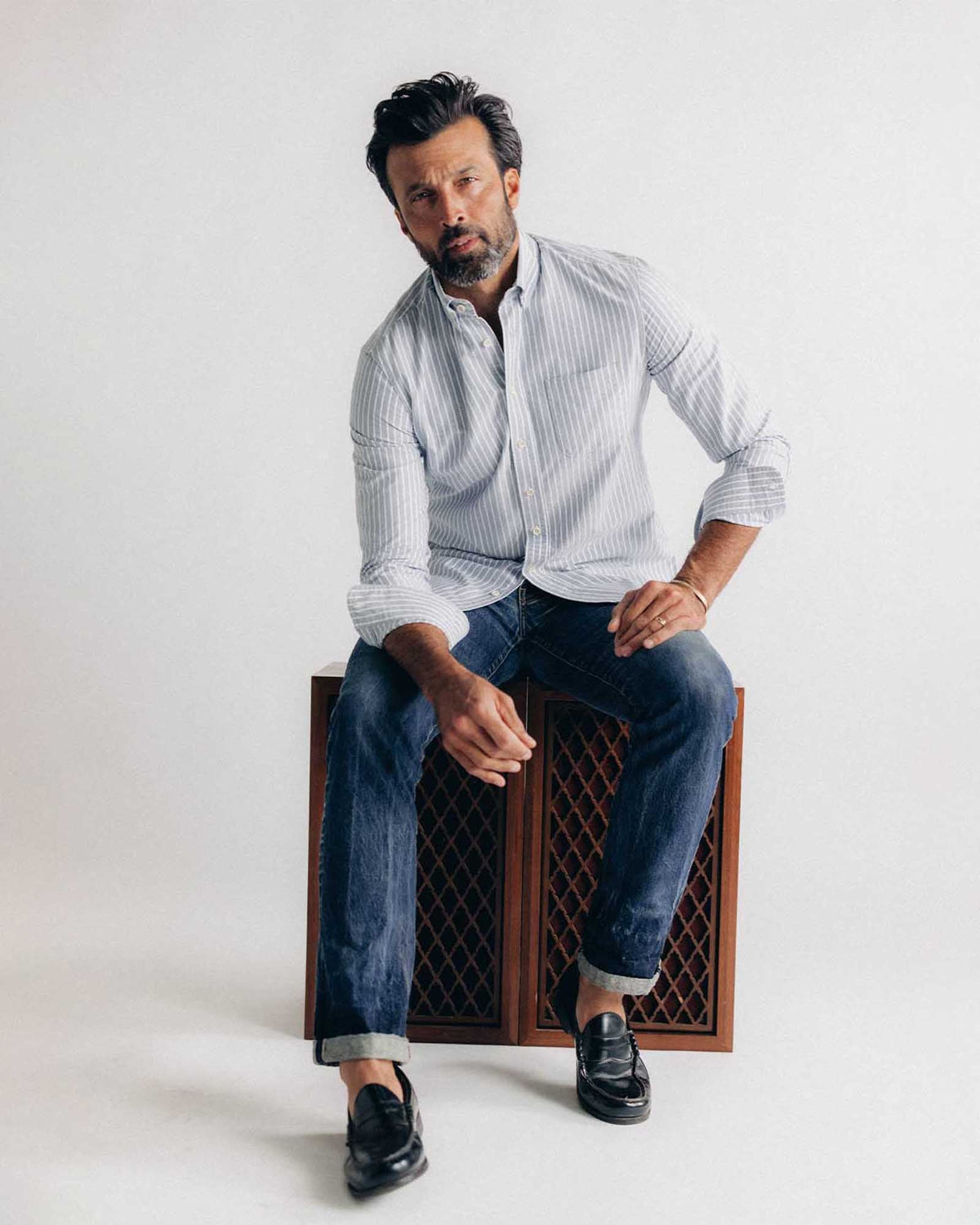 The Jack in Blue Sky Stripe Oxford