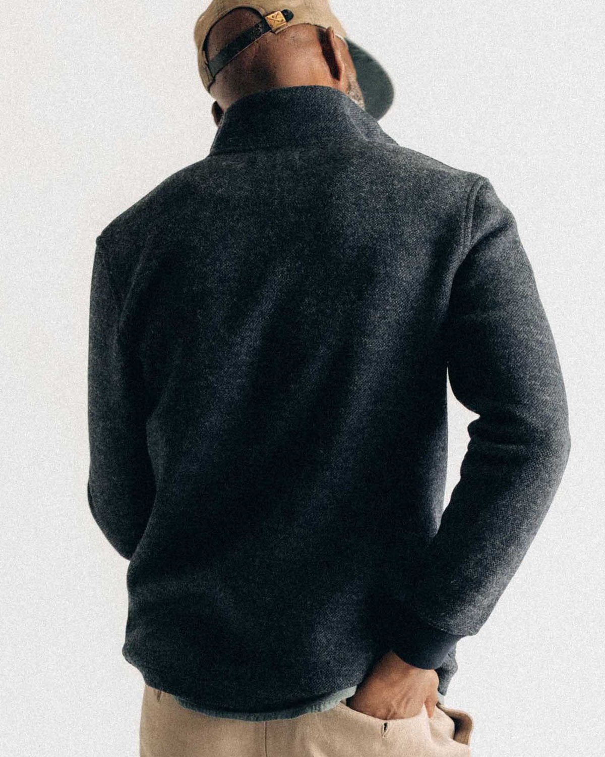 The Evans Jacket in Navy Birdseye Wool