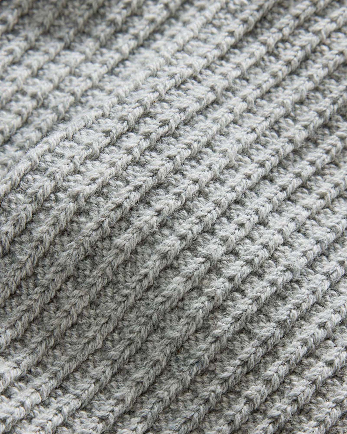 The Waffle Sock in Heather Grey
