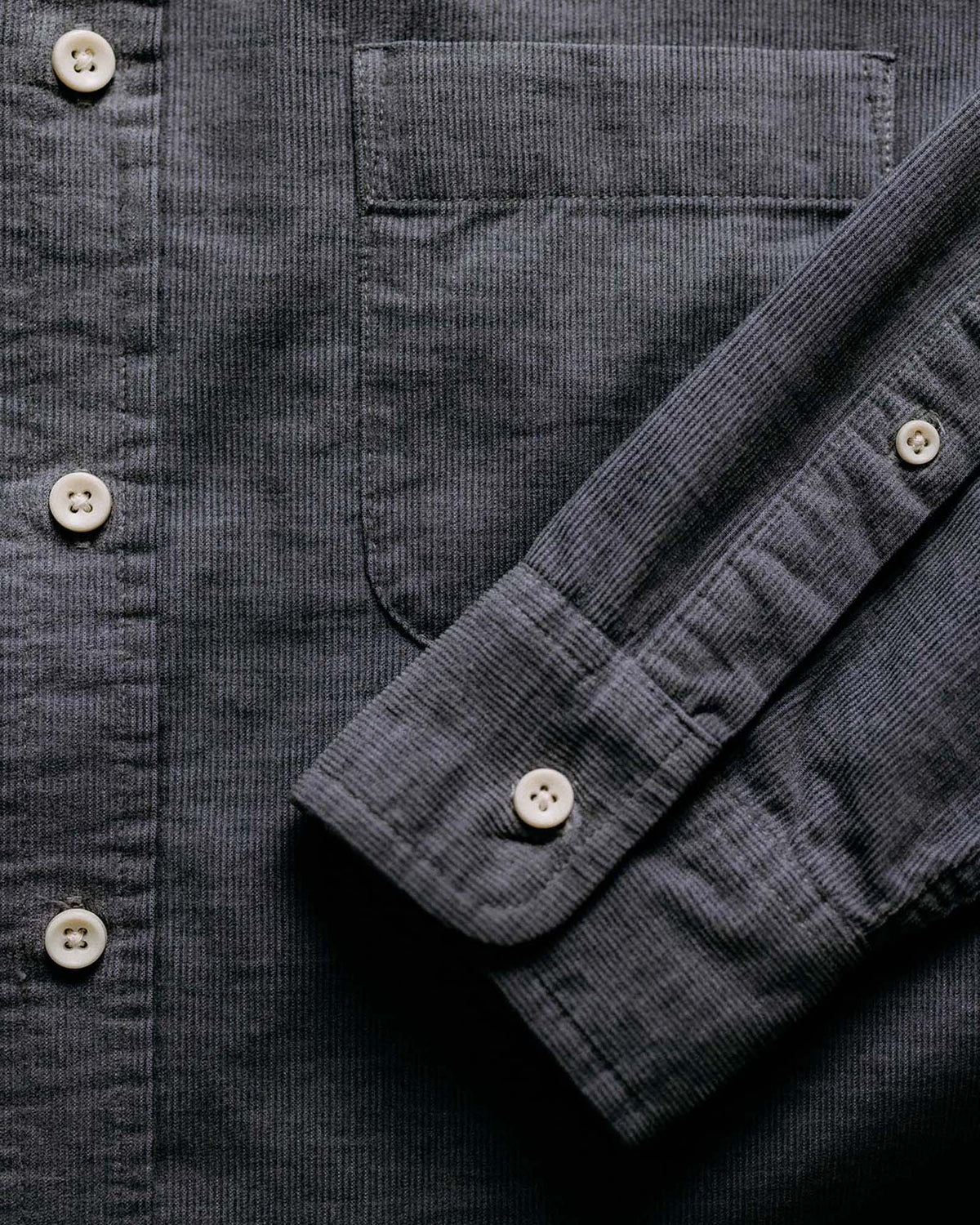The Jack in Heather Slate Pincord