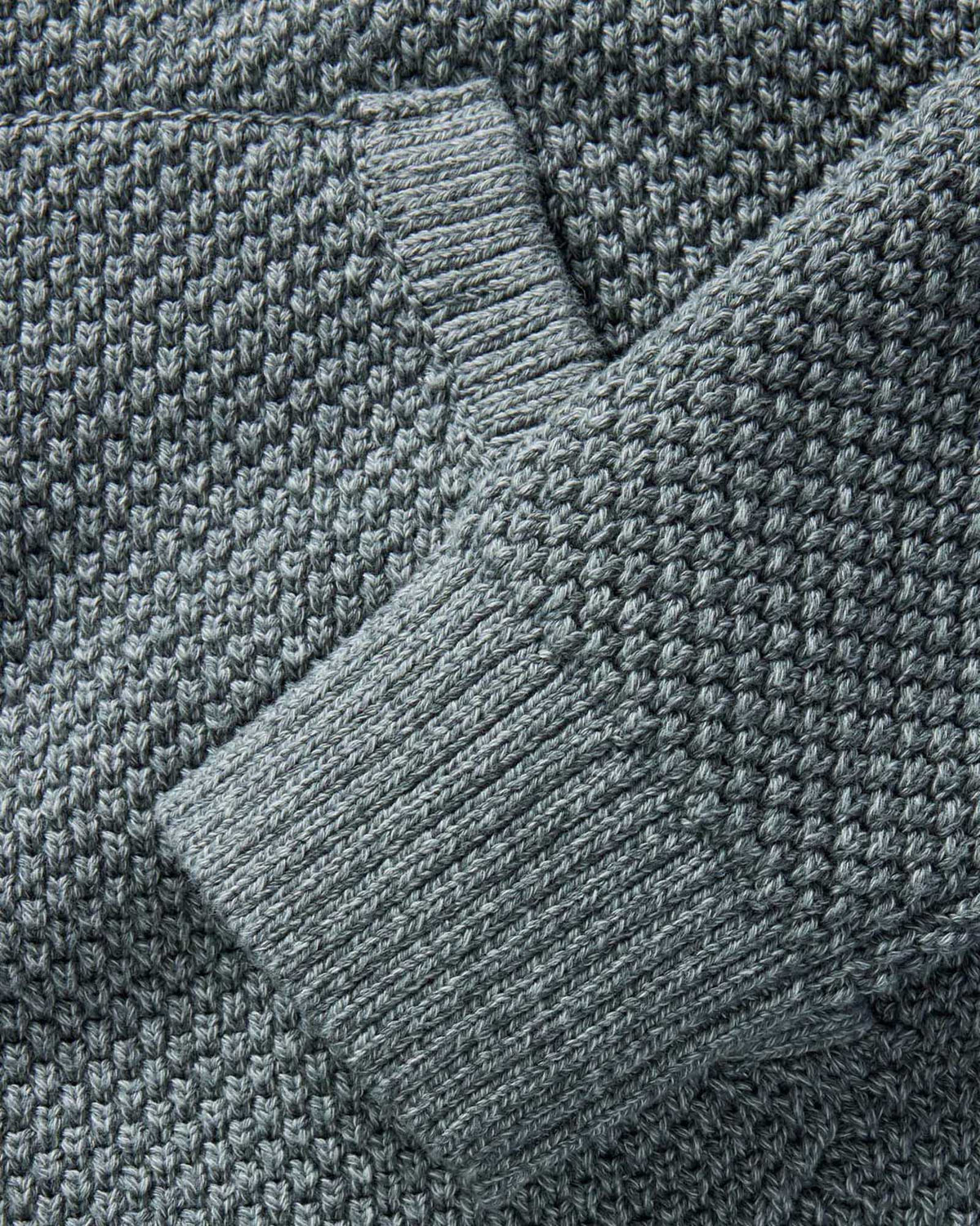 The Crawford Sweater Hoodie in Deep Sea Twist