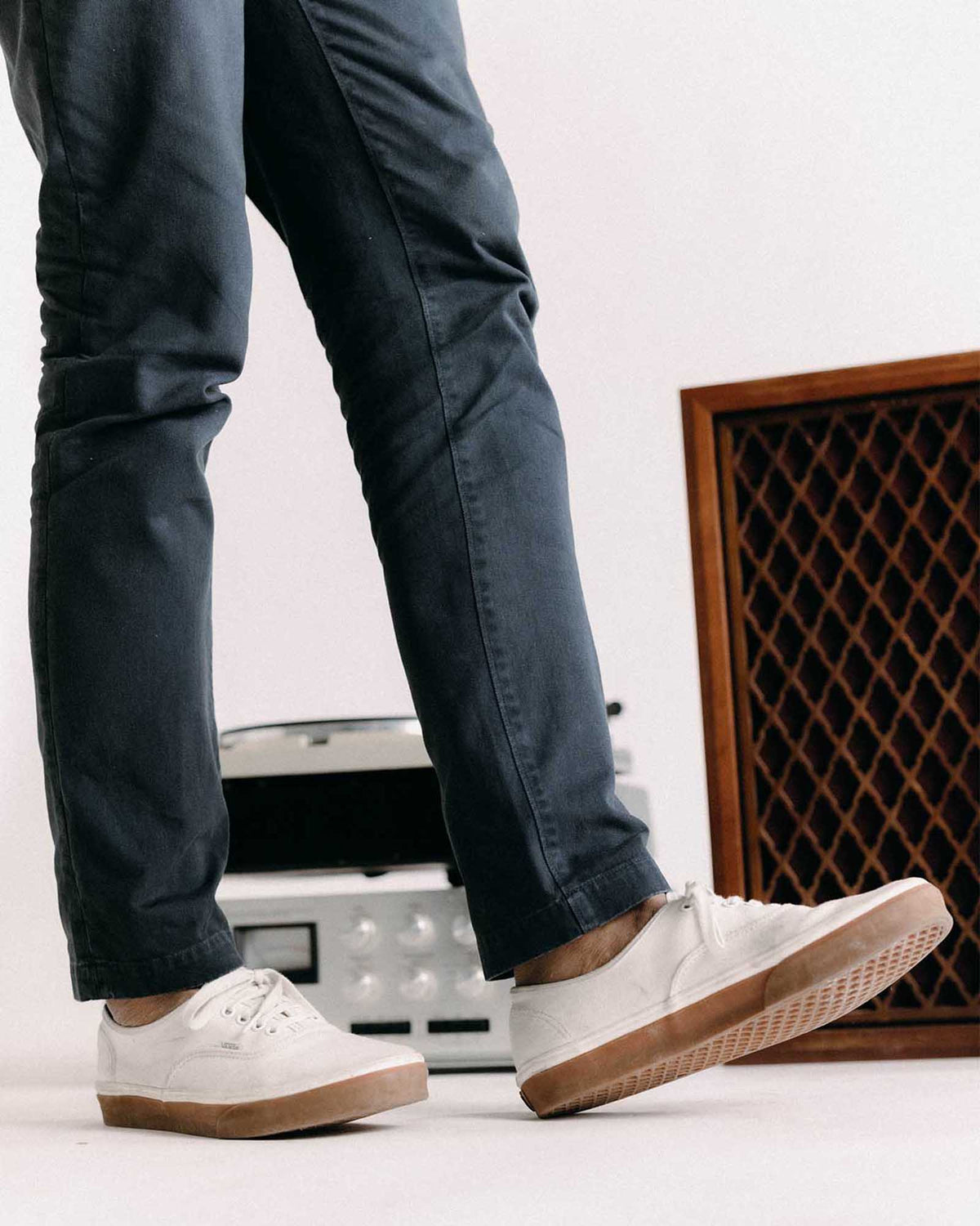 The Slim Foundation Pant in Organic Navy
