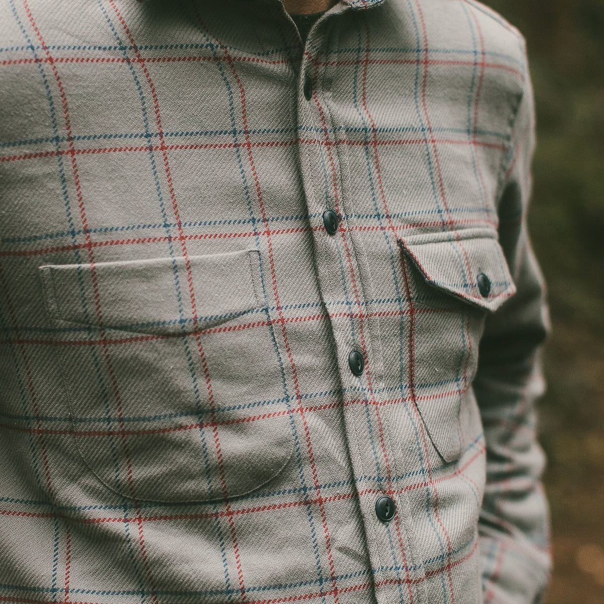 The Crater Shirt in Ash Plaid