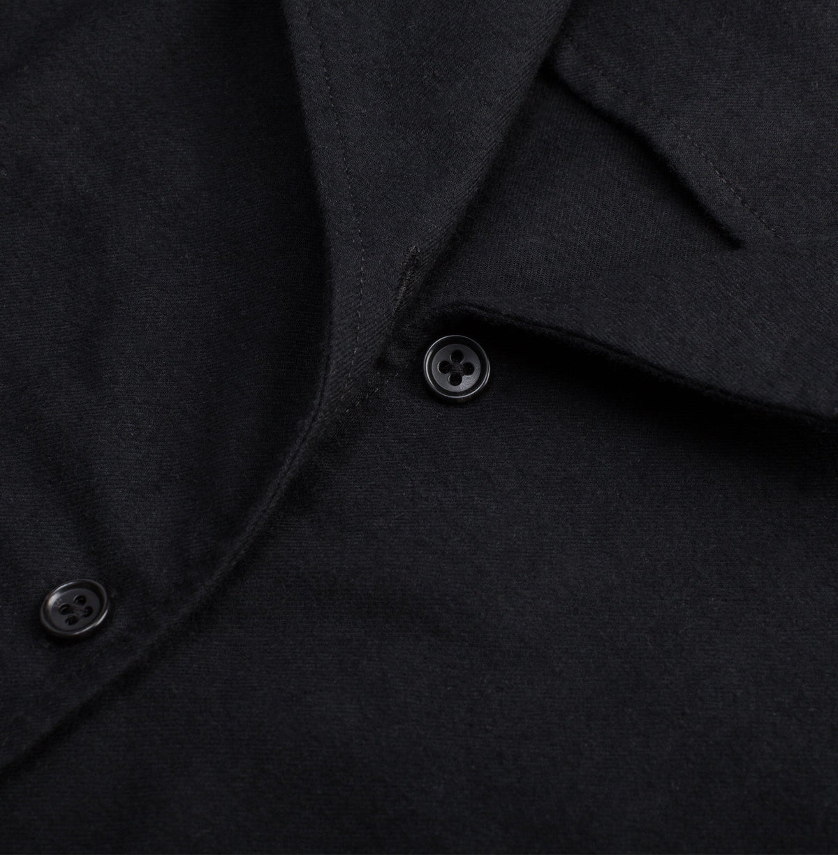 The Juniper Dress in Black Brushed Cotton