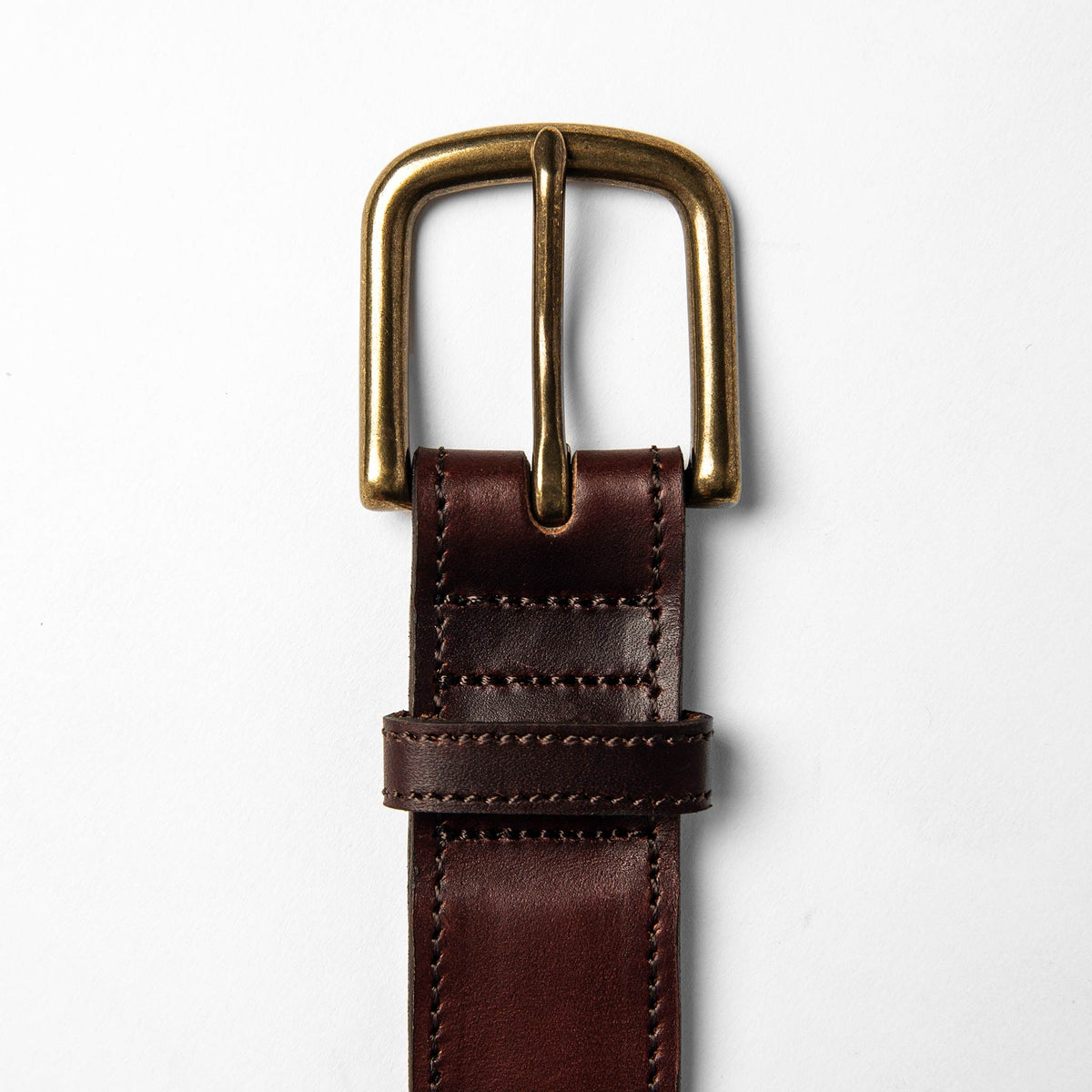The Stitched Belt in Espresso