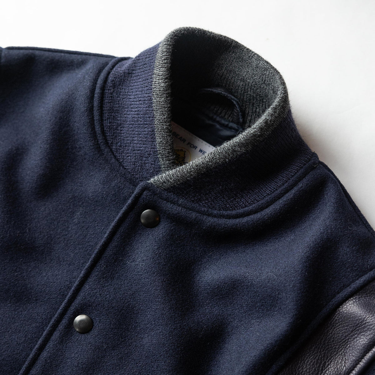 The Golden Bear Snap Bomber in Midnight Wool