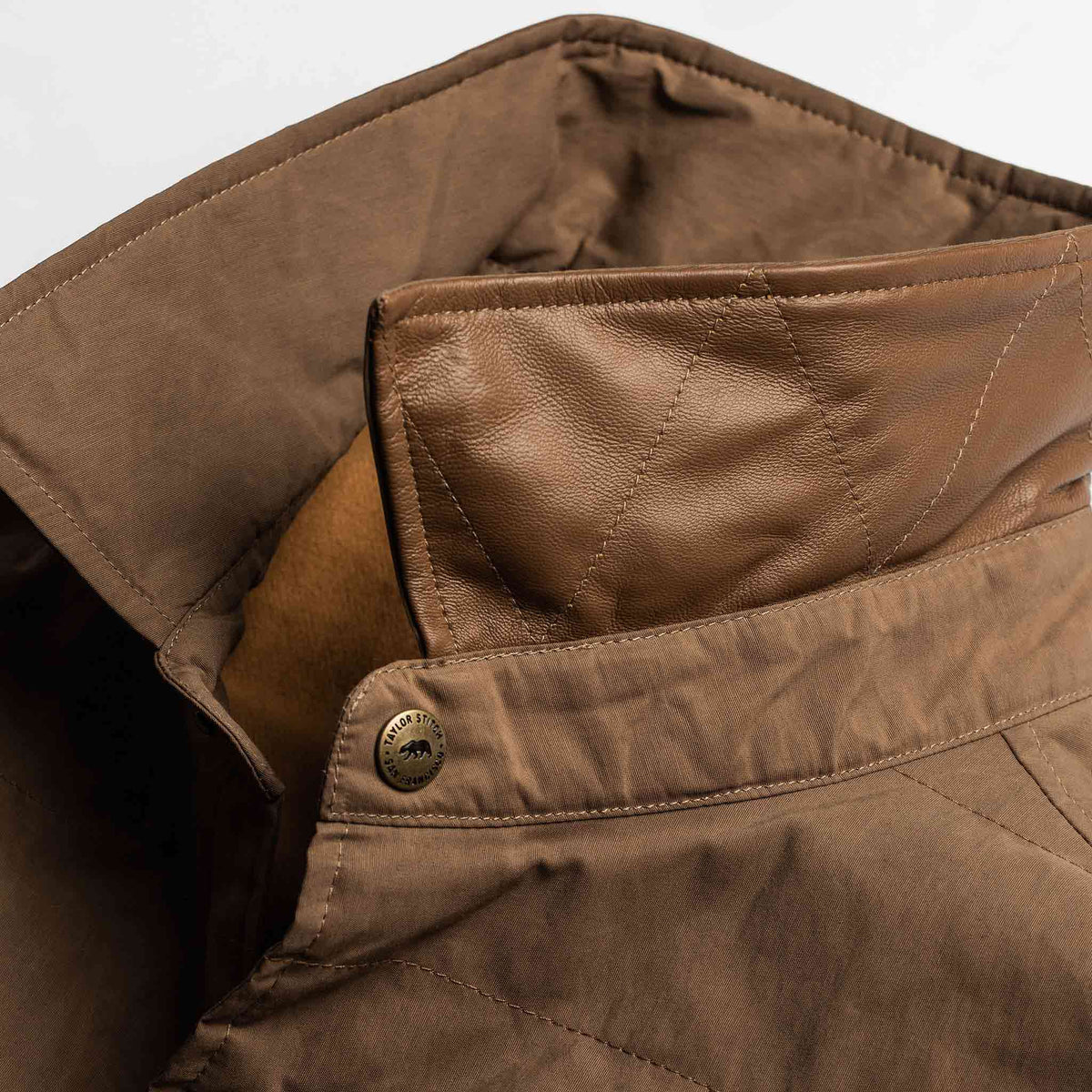 The Garrison Shirt Jacket in British Khaki Dry Wax