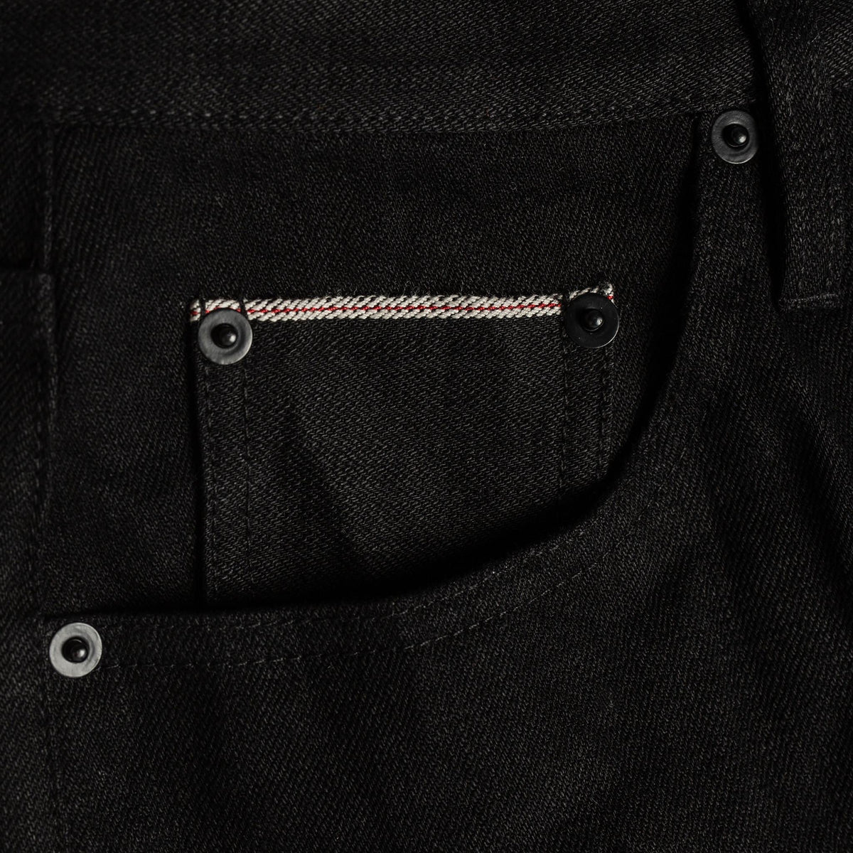 The Slim Jean in Black Selvage
