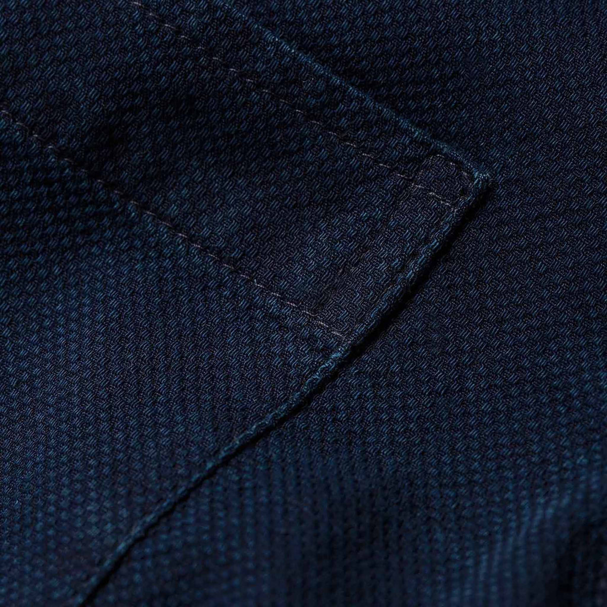The California in Indigo Dobby