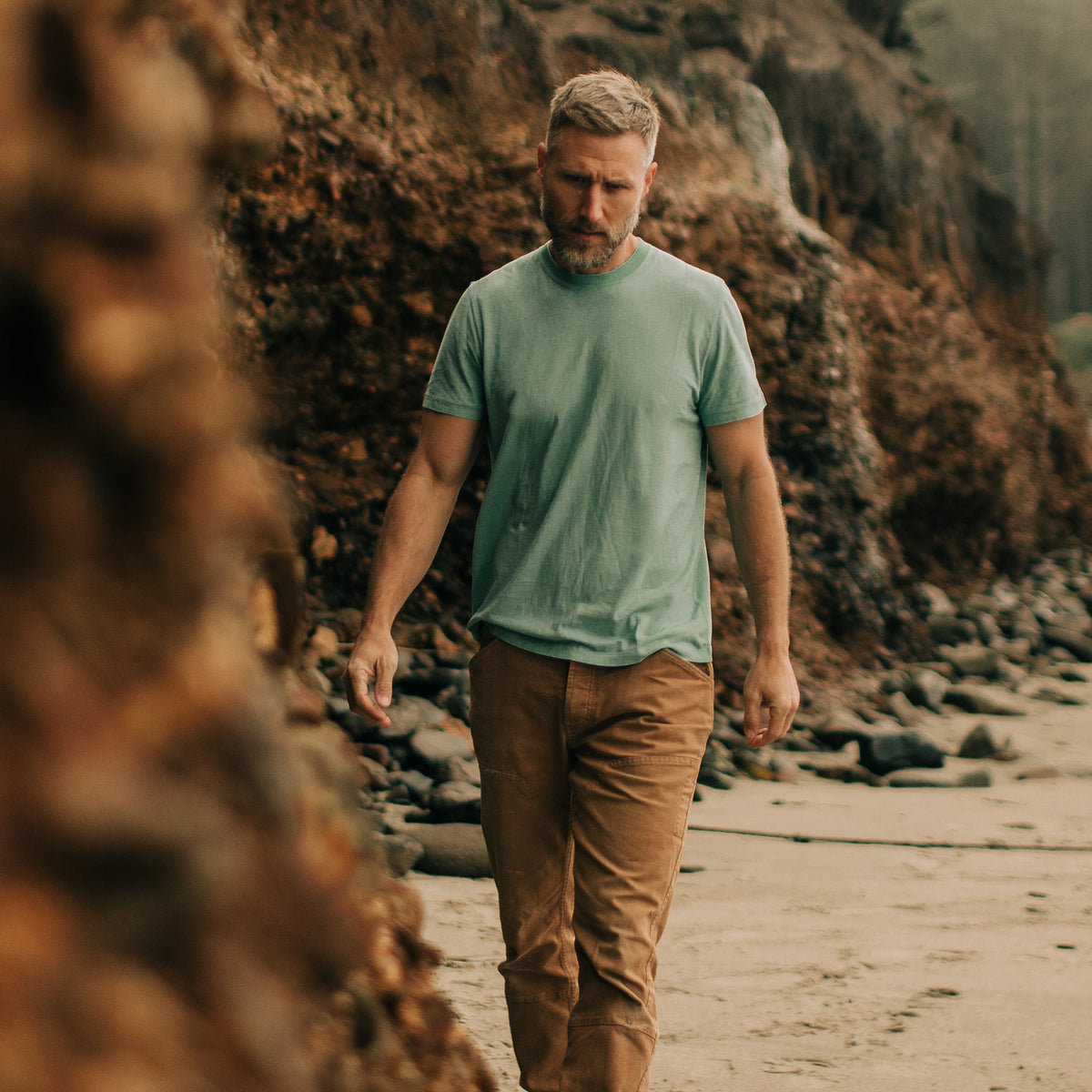 The Cotton Hemp Tee in Teal