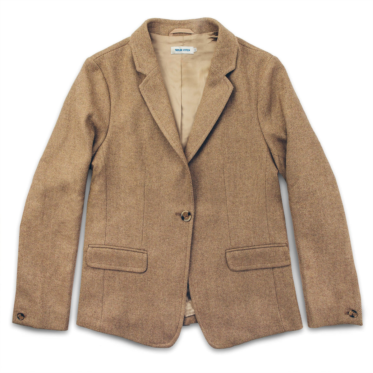 The Telegraph Blazer in Camel Italian Herringbone