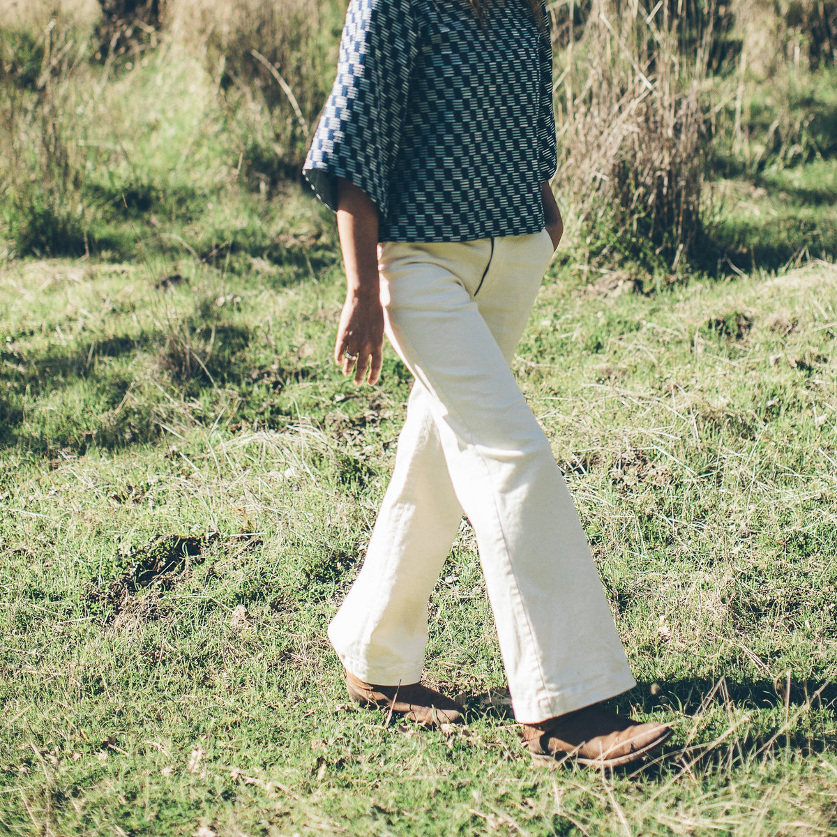 The Greenwich Pant in Natural Denim