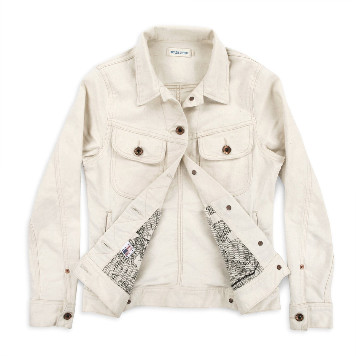 The Pacific Jacket in Natural Denim