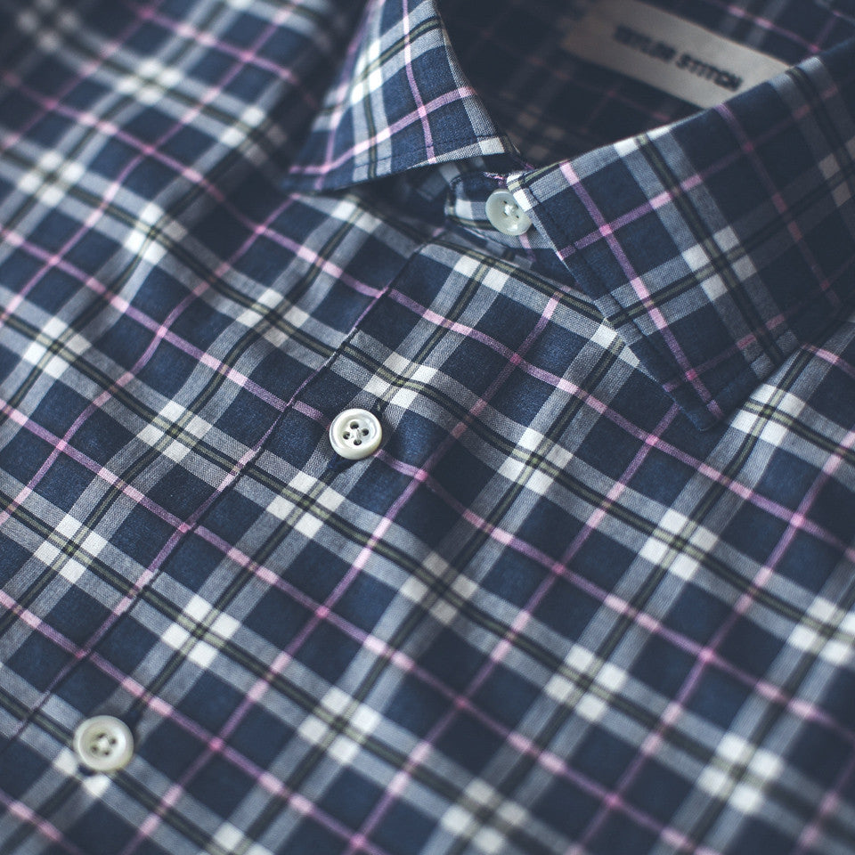 The Hyde in Navy Washed Poplin