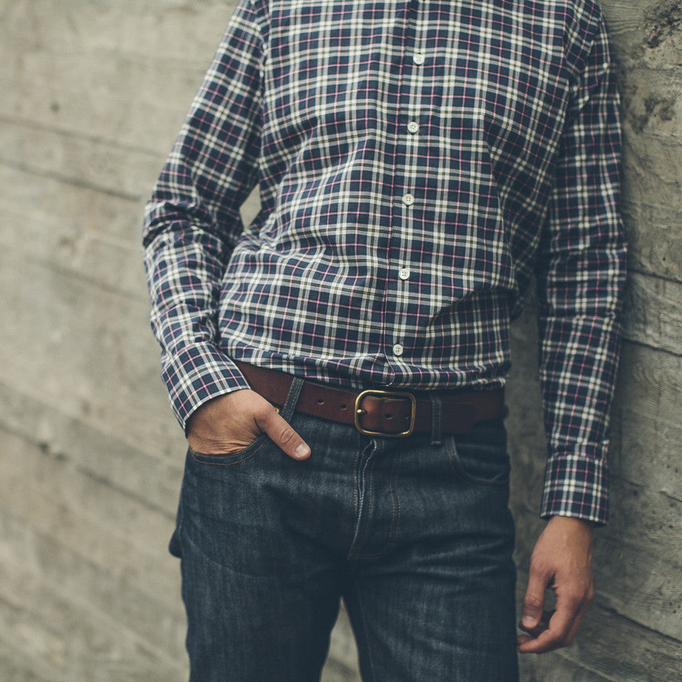The Hyde in Navy Washed Poplin