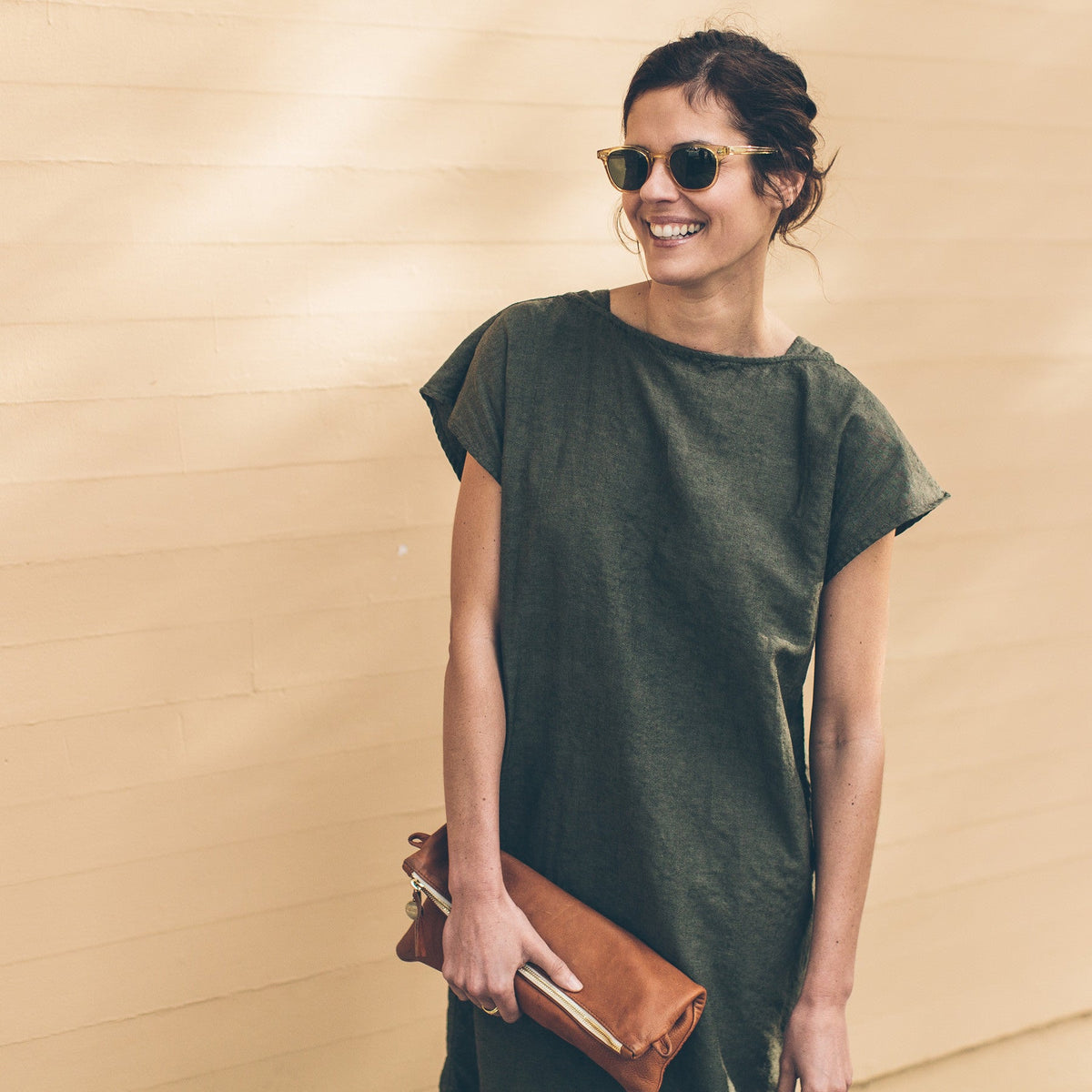 The Loma Dress in Olive