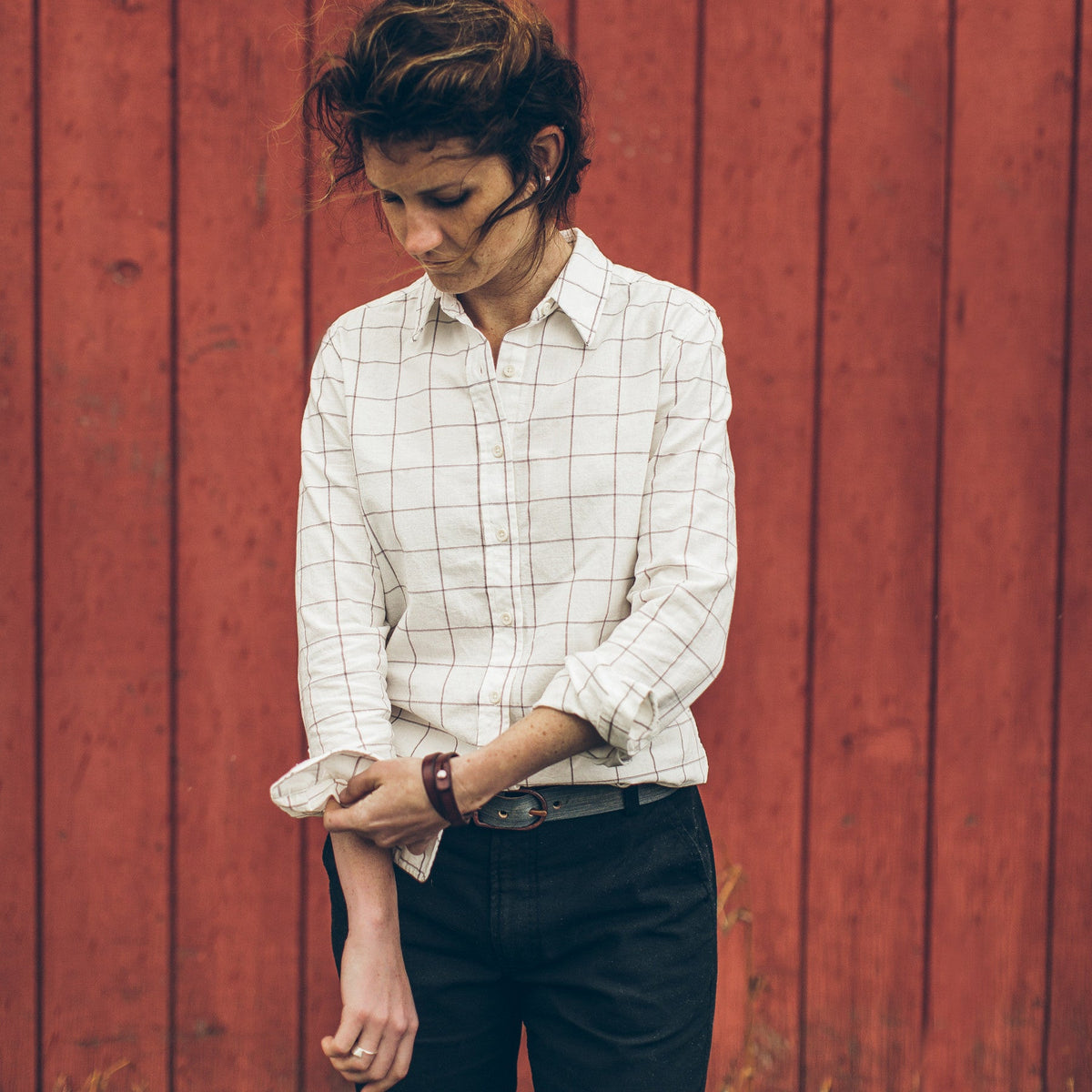 The Katherine in Natural Plaid