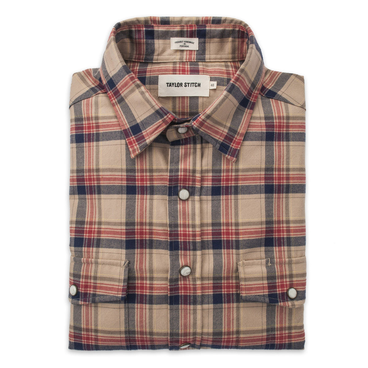 The Glacier Shirt in Tan Plaid
