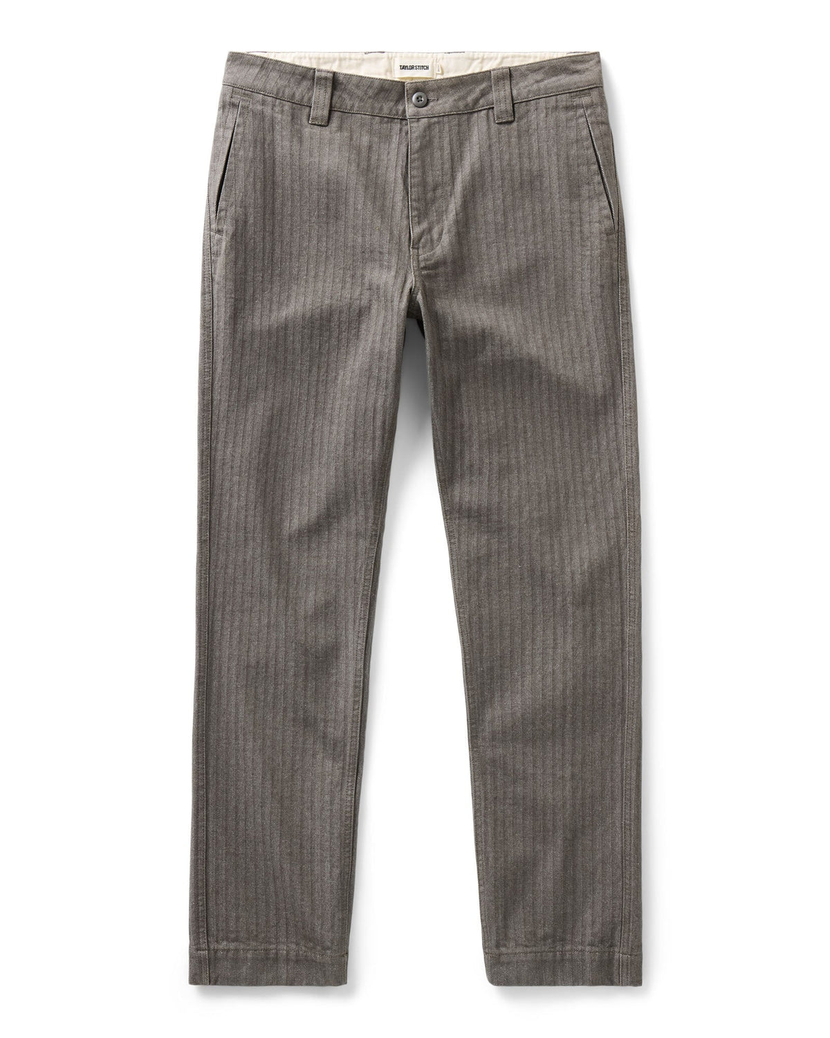 The Emlen Pant in Smoked Olive Herringbone