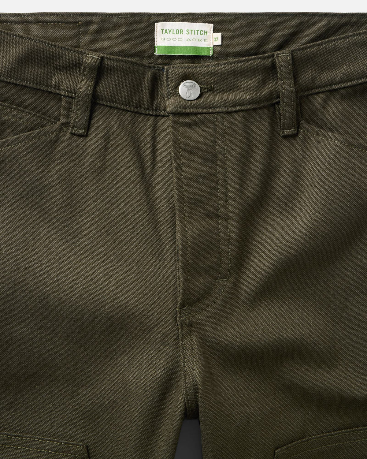 The Good Acre Chore Pant in Olive Canvas
