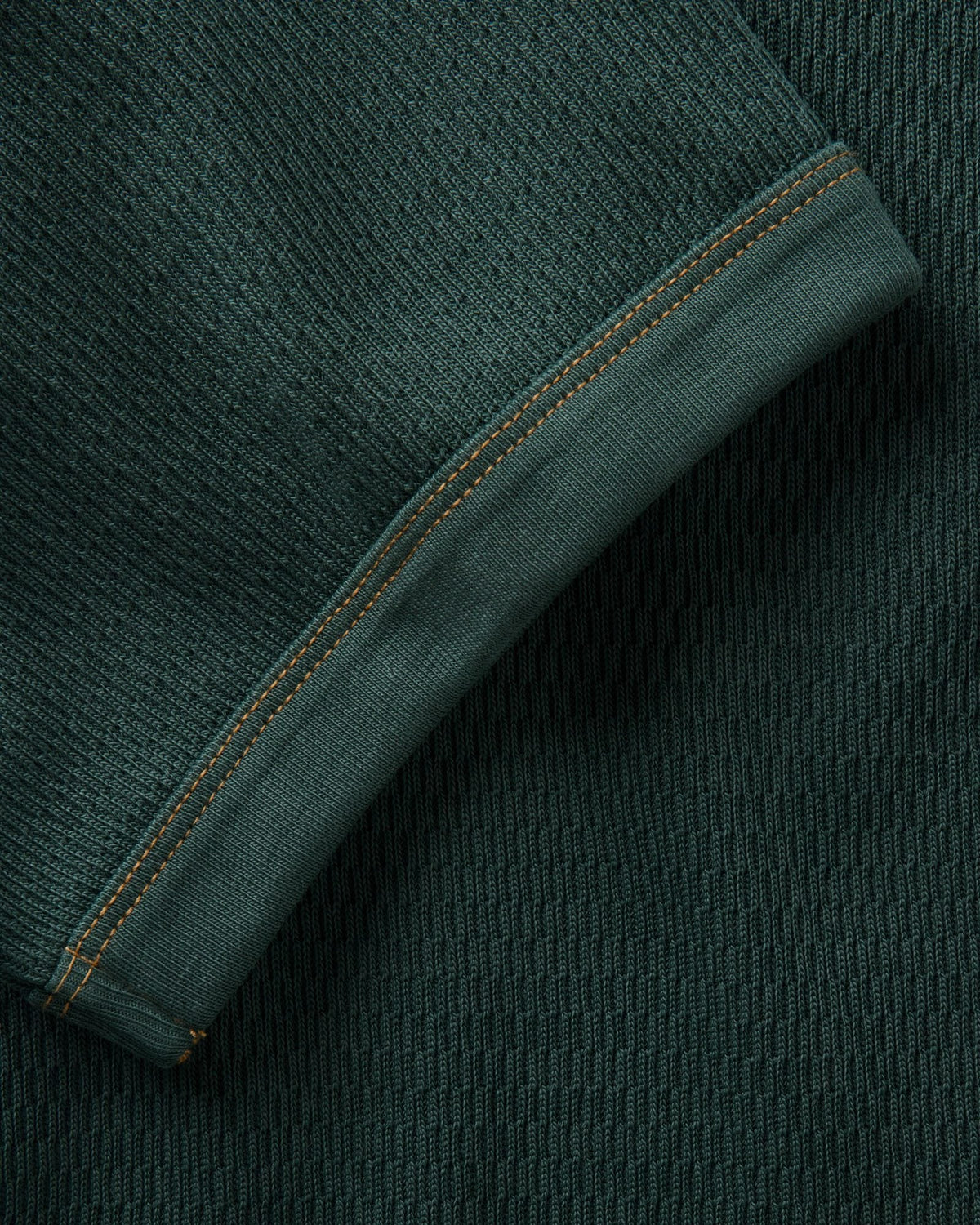 The Organic Cotton Short Sleeve Crew in Dark Forest Waffle