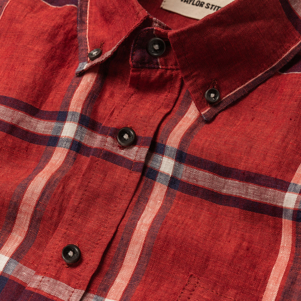 The Short Sleeve Jack in Crimson Plaid