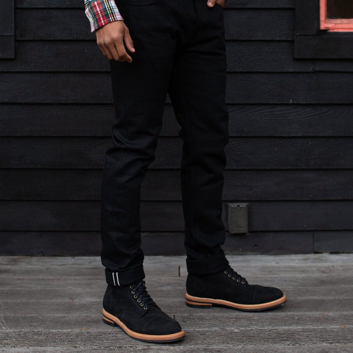 The Slim Jean in Black Selvage