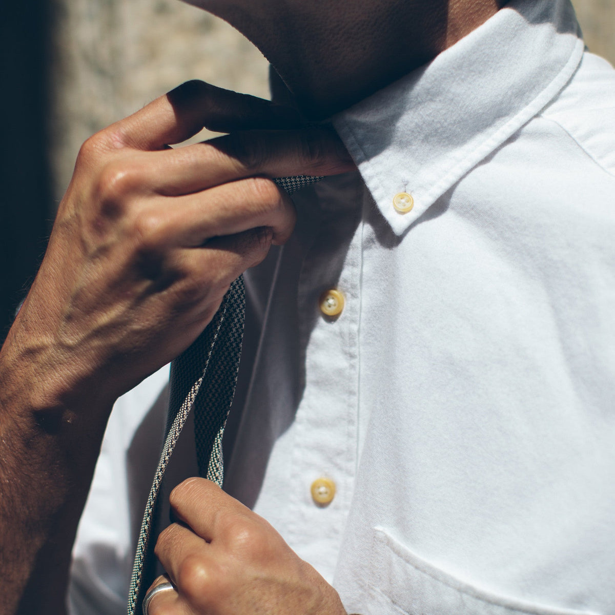 The Jack in Brushed White Oxford