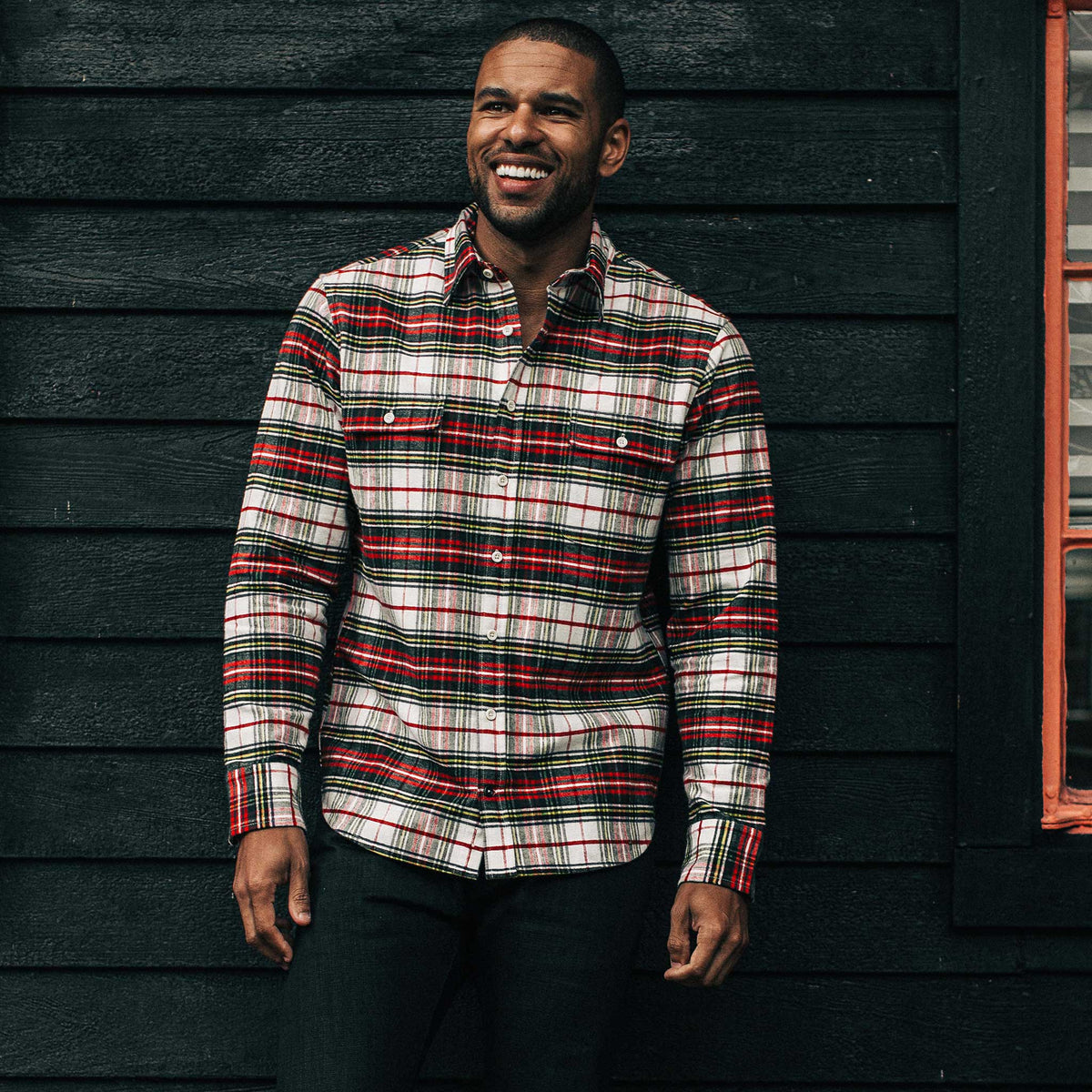 The Yosemite Shirt in White Tartan