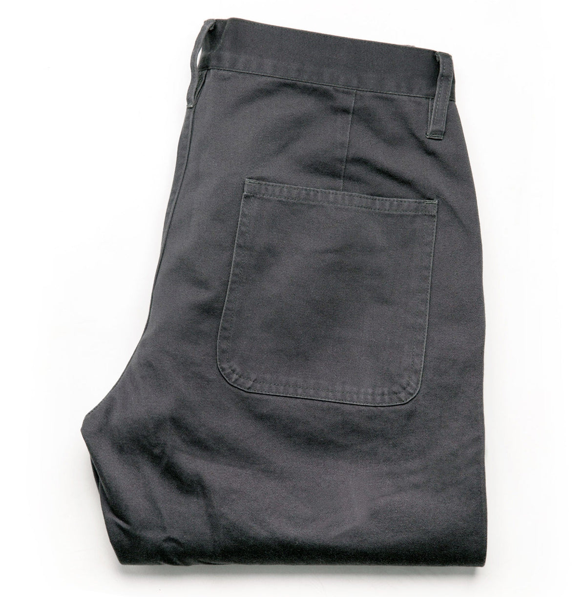 The Camp Pant in Charcoal Reverse Sateen