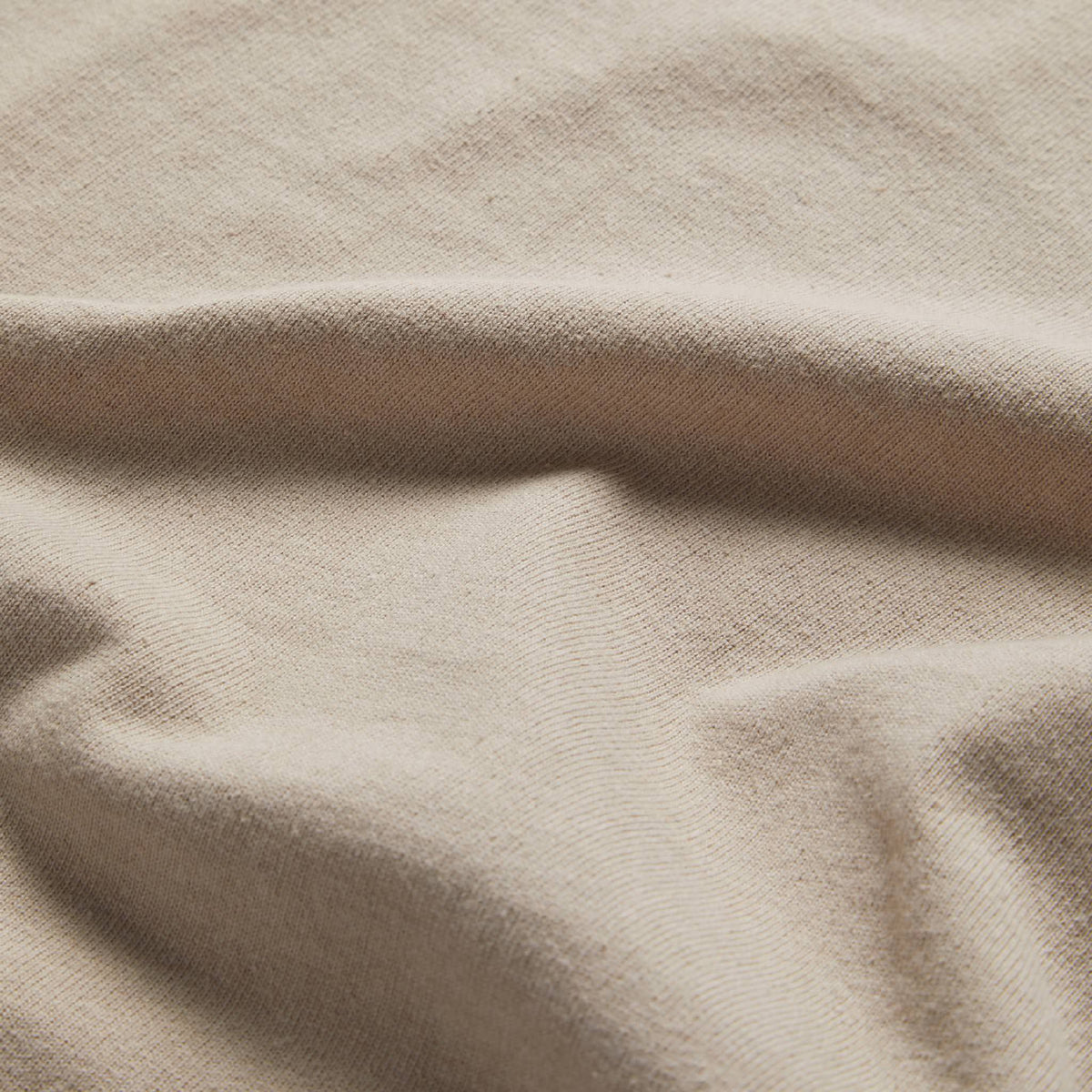 The Short Sleeve Heavy Bag Henley in Sand
