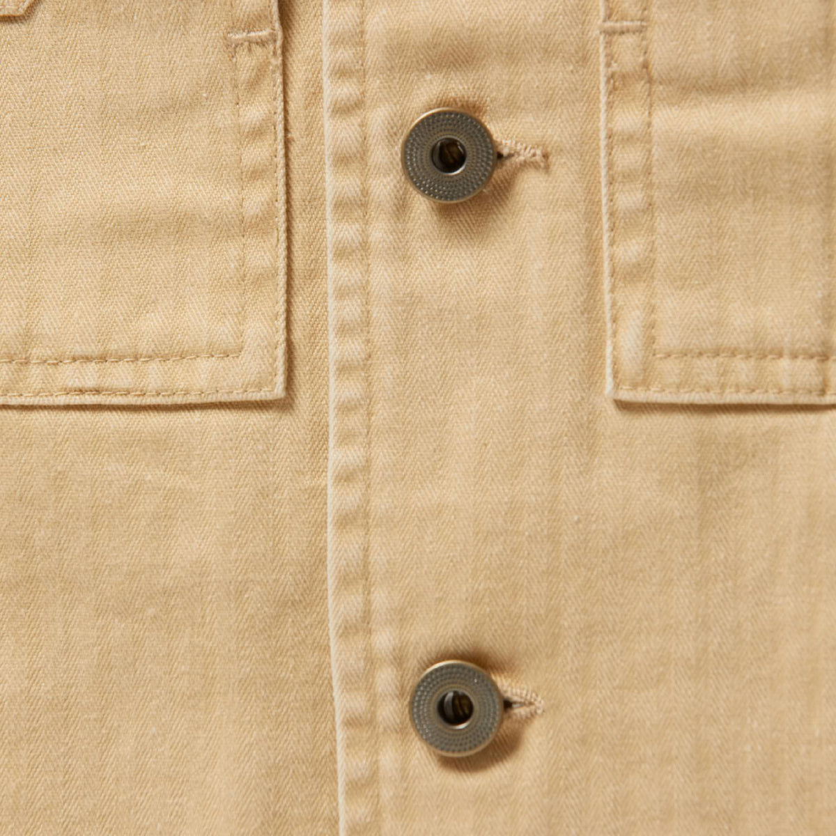 The Reserve Shirt in Khaki Herringbone