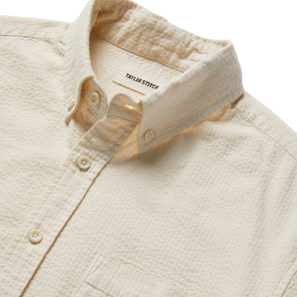 The Short Sleeve Jack in Natural Seersucker