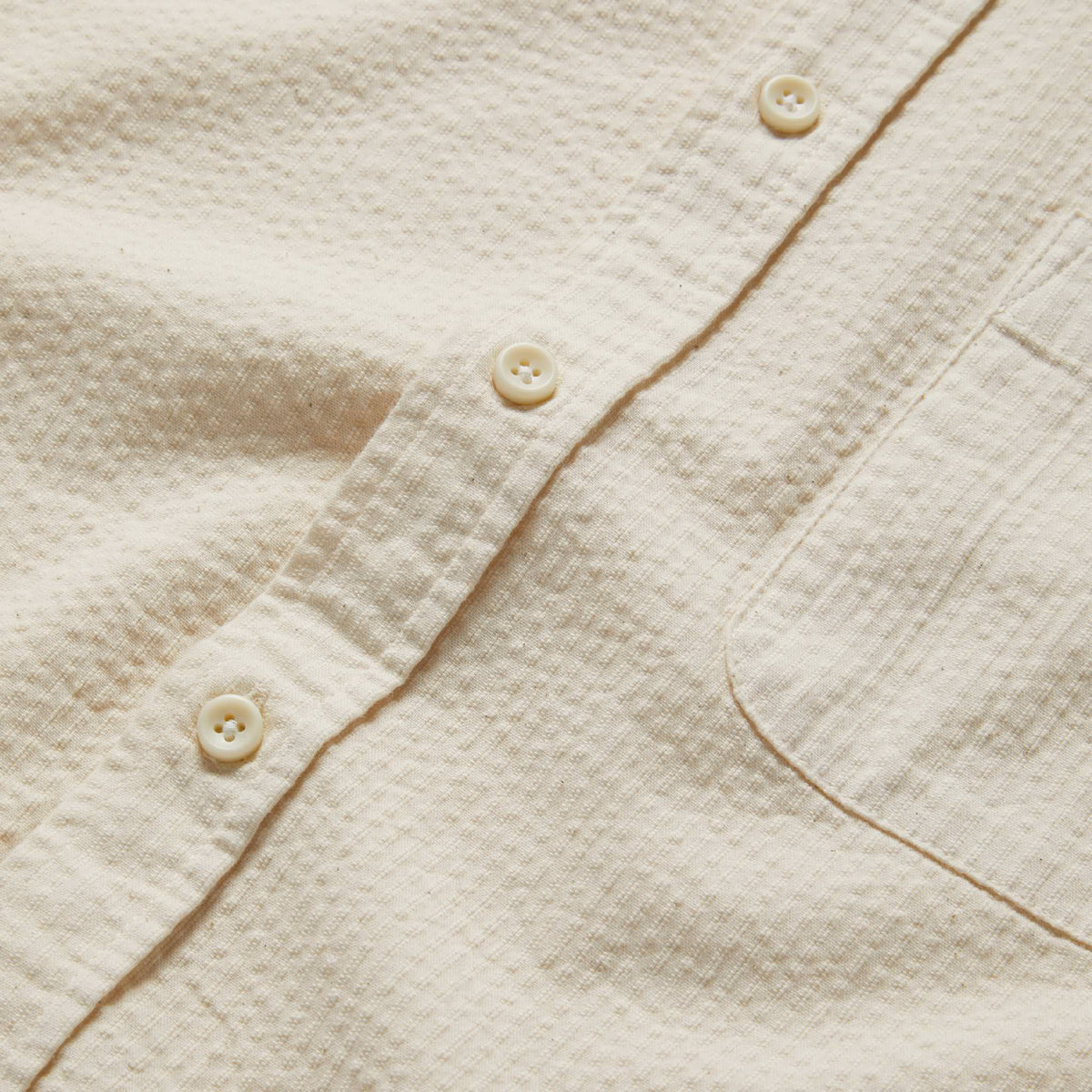 The Short Sleeve Jack in Natural Seersucker