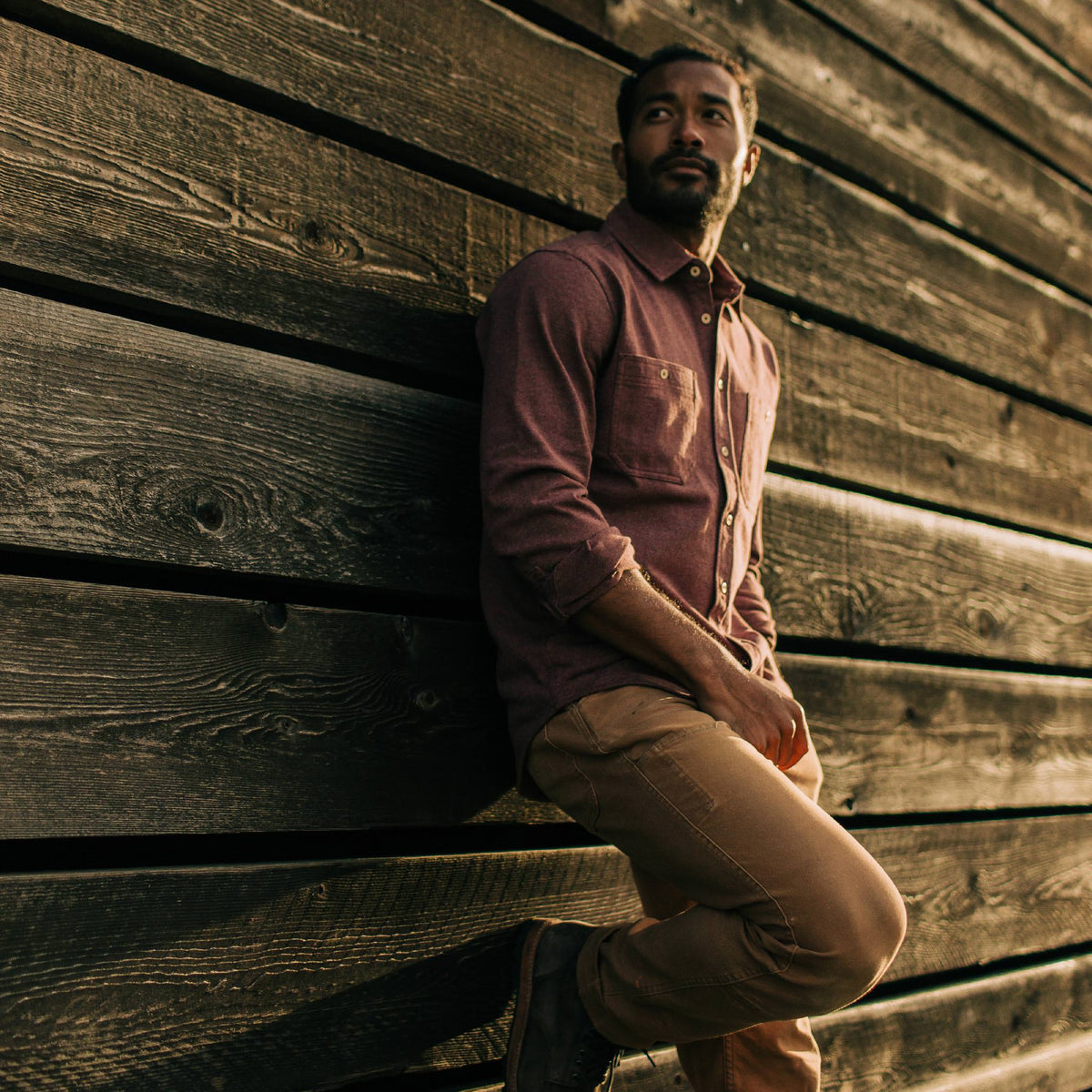 The Utility Shirt in Russet Heavy Bag