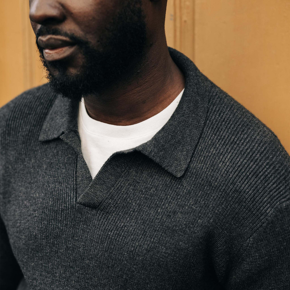 The Charleston Sweater in Heather Charcoal