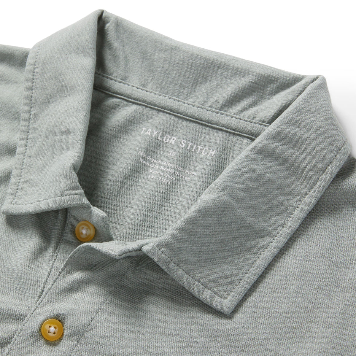 The Cotton Hemp Polo in Slate