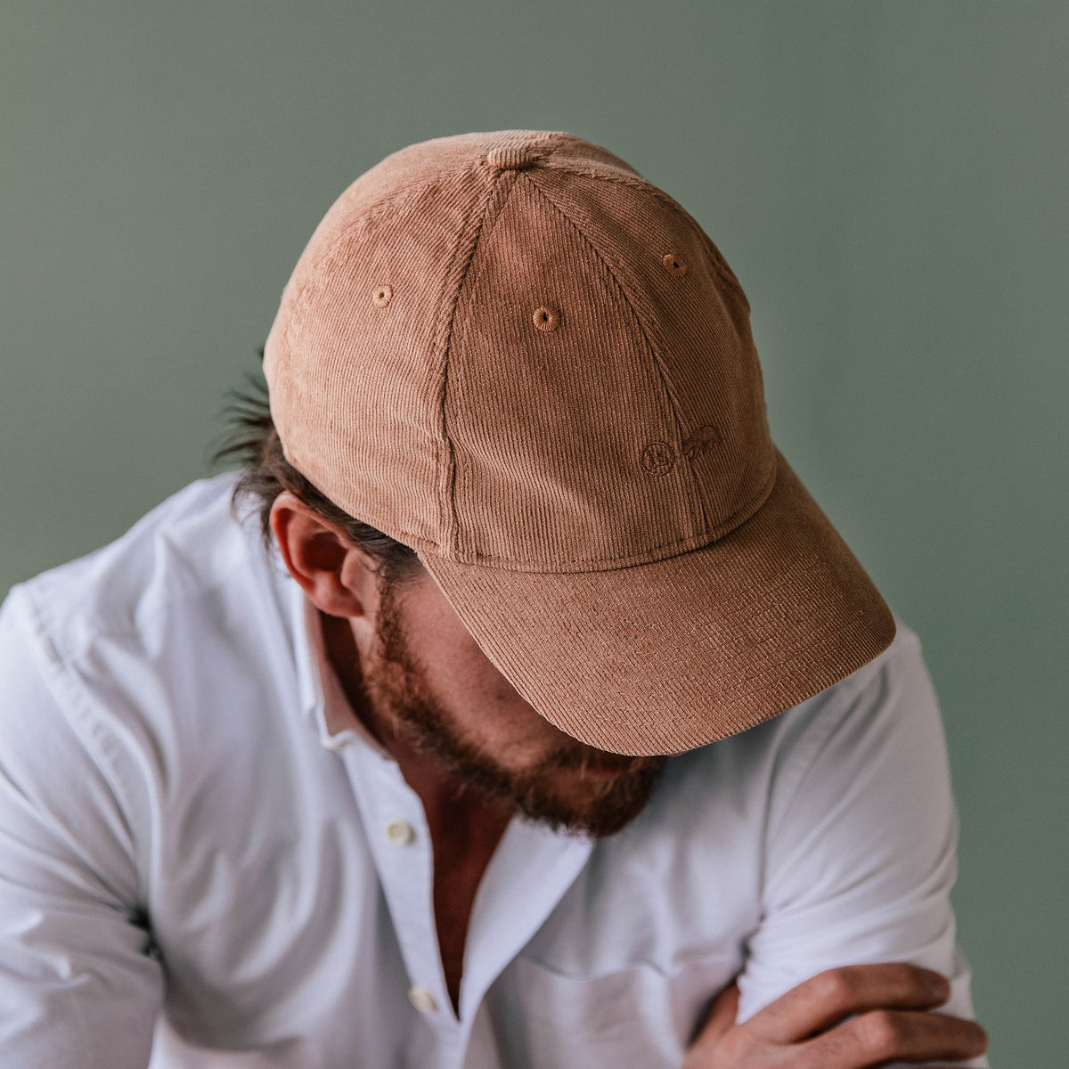 The Everyday Cap in Brick Pincord