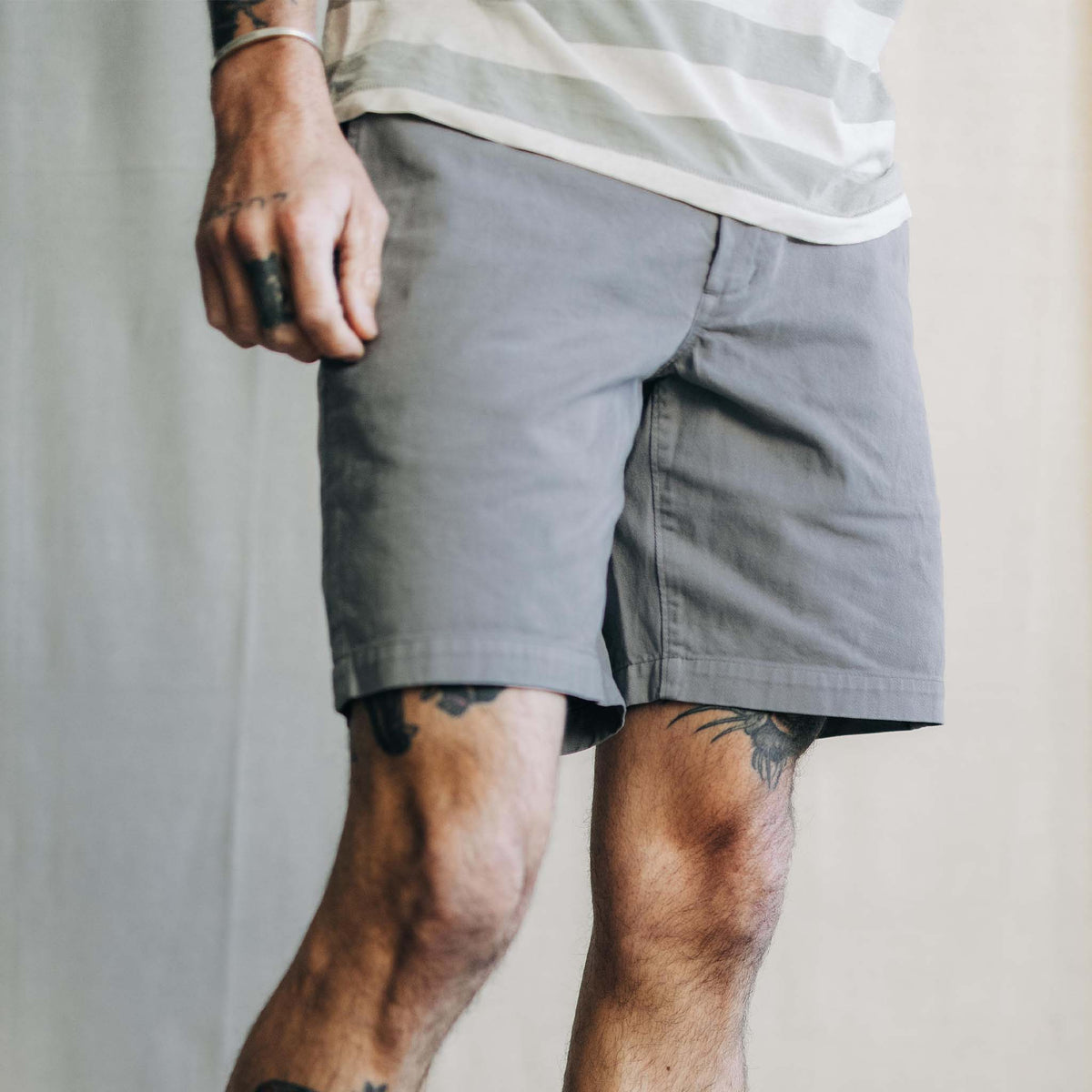 The Foundation Short in Organic Steeple Grey