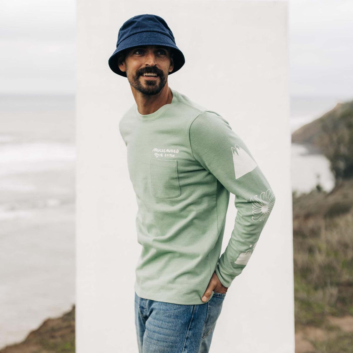The Heavy Bag Long Sleeve in Party Wave