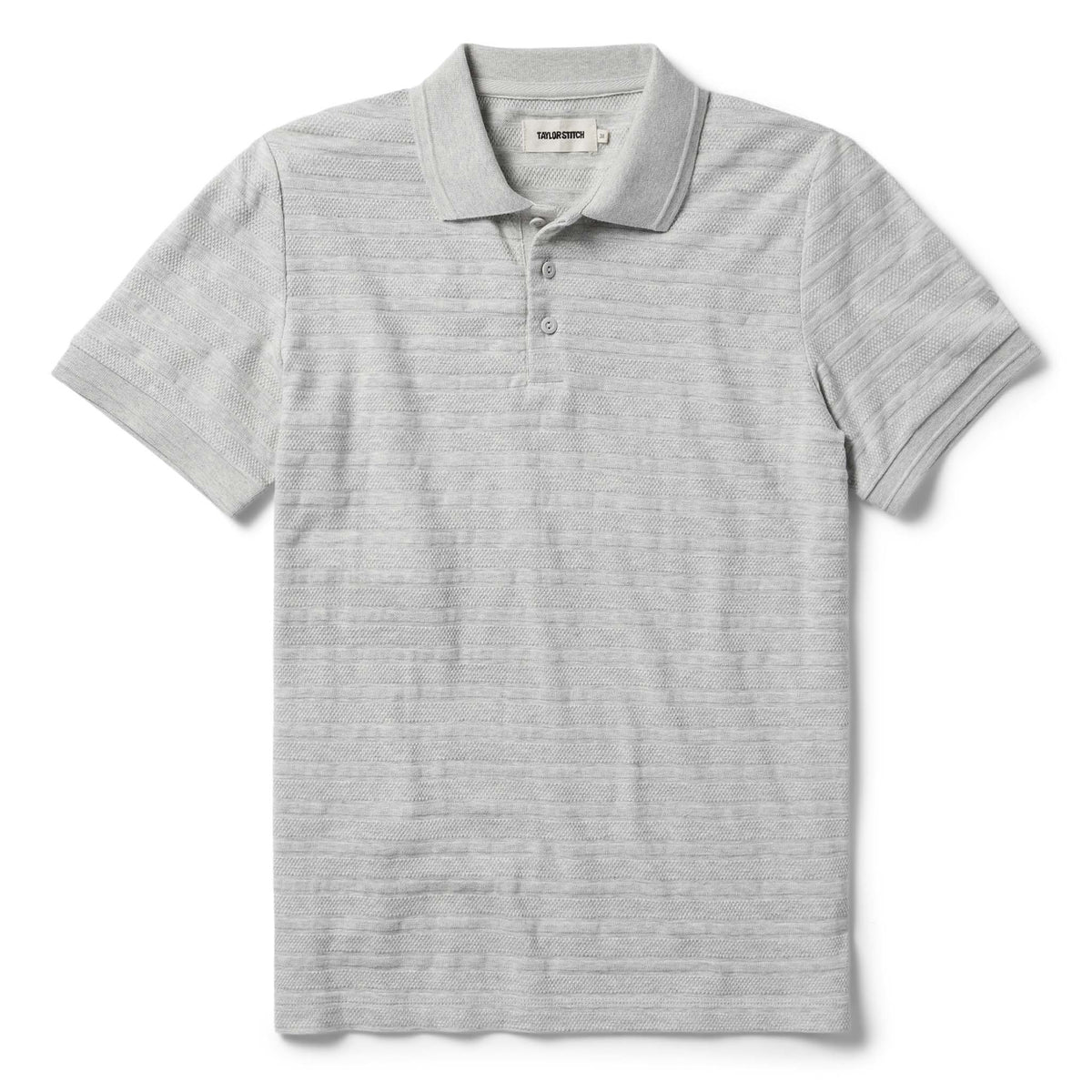 The Jacquard Polo in Ash Heather